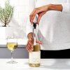 Zamašek za vino STEEL, set 2, srebrna, iz nerjavečega jekla, OXO