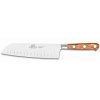 Santoku nož PROVENCAO, 18 cm, zakovice iz nerjavečega jekla, rjava, Lion Sabatier