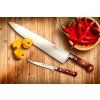 Kuharski nož SAVEUR, 20 cm, medeninaste zakovice, rjava, Lion Sabatier