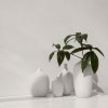 Vaza CEOLA, bela, 25 cm, Blomus 