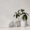 Vaza CEOLA, bela, 18 cm, Blomus 
