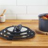 Pokrov za lonec INGENIO L9849053 16 + 18 + 20 cm, set 3 kosov, steklo, Tefal