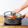 Pokrov za lonec INGENIO L9849053 16 + 18 + 20 cm, set 3 kosov, steklo, Tefal