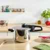 Tlačni lonec SECURE TRENDY P2584301, set 2 kosov, 4 + 6 l, nerjaveče jeklo, Tefal
