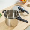 Tlačni lonec SECURE TRENDY P2584301, set 2 kosov, 4 + 6 l, nerjaveče jeklo, Tefal