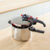 Tlačni lonec SECURE TRENDY P2584301, set 2 kosov, 4 + 6 l, nerjaveče jeklo, Tefal