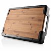 Servirni pladenj NORDIC KITCHEN 50 x 35 cm, črna, plastika/bambus, Eva Trio