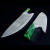 Kuharski nož THE KNIFE JADE DAMASCUS, 26 cm, zelena, Güde