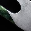 Kuharski nož THE KNIFE JADE DAMASCUS, 26 cm, zelena, Güde