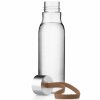Steklenica za vodo 500 ml, mocca pašček, plastika, Eva Trio