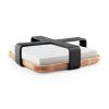Držalo za prtičke NORDIC KITCHEN 19 x 5 cm, črna, plastika/bambus, Eva Trio