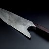 Kuharski nož THE KNIFE GRENADILL DAMASCUS, 26 cm, rjava, Güde