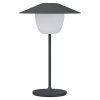 Prenosna namizna svetilka ANI MINI, 21 cm, LED, magnetno siva, aluminij, Blomus