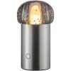 Prenosna namizna svetilka IRIS, 18 cm, LED, srebrna, aluminij, Blomus