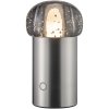 Prenosna namizna svetilka IRIS, 18 cm, LED, srebrna, aluminij, Blomus