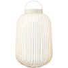 Prenosna namizna svetilka LITO M, 49 cm, LED, svilnato siva, jeklo, Blomus