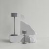 Prenosna namizna svetilka FAROL MINI, 19,5 cm, LED, toplo siva, aluminij, Blomus