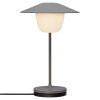 Prenosna namizna svetilka ANI MINI, 21 cm, LED, toplo siva, aluminij, Blomus
