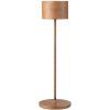 Prenosna namizna svetilka FAROL, 35,5 cm, LED, rjast videz, aluminij, Blomus