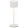 Prenosna namizna svetilka FAROL MINI, 19,5 cm, LED, bela, aluminij, Blomus
