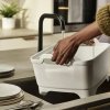 Pomivalna postaja WASH&DRAIN 851648, krem, plastika, Joseph Joseph
