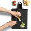 Deska za rezanje CHOP2POT 60202, 38 x 21 cm, črna, plastika, Joseph Joseph