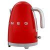 Električni kotliček KLF03RDEU, 1,7 l, rdeča, Smeg