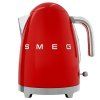 Električni kotliček KLF03RDEU, 1,7 l, rdeča, Smeg