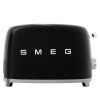 Toaster TSF01BLEU, 2 rezini, črna, Smeg