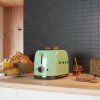 Toaster TSF01PGEU, 2 rezini, pastelno zelena, Smeg