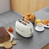 Toaster TSF01WHMEU, 2 rezini, mat bela, Smeg