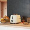 Toaster TSF01WHMEU, 2 rezini, mat bela, Smeg