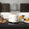 Toaster TSF01WHMEU, 2 rezini, mat bela, Smeg