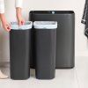 Koš na dotik BO TOUCH BIN, 2x 30 l, močna siva, jeklo, Brabantia