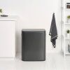 Koš na dotik BO TOUCH BIN, 2x 30 l, močna siva, jeklo, Brabantia