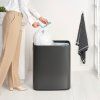 Koš na dotik BO TOUCH BIN, 2x 30 l, močna siva, jeklo, Brabantia