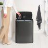 Koš na dotik BO TOUCH BIN, 2x 30 l, močna siva, jeklo, Brabantia