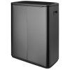 Koš na dotik BO TOUCH BIN, 2x 30 l, močna siva, jeklo, Brabantia