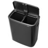 Koš na dotik BO TOUCH BIN, 2x 30 l, močna siva, jeklo, Brabantia