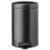 Koš za smeti s pedalom NEWICON, 12 l, močna siva, jeklo, Brabantia