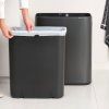 Koš na dotik BO TOUCH BIN, 60 l, močna siva, jeklo, Brabantia