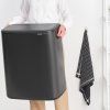 Koš na dotik BO TOUCH BIN, 60 l, močna siva, jeklo, Brabantia