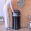 Koš za perilo, 60 l, mat črna, jeklo, Brabantia