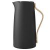 Vakuumski vrč EMMA, 1,2 l, za kavo, mehko črna, nerjaveče jeklo, Stelton