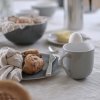 Jedilni krožnik EMMA, 22 cm, set 2 kosov, siva, kamenina, Stelton