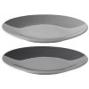 Jedilni krožnik EMMA, 22 cm, set 2 kosov, siva, kamenina, Stelton