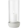 Namizni svečnik HURRICANE, 24 cm, pesek, kamenina, Stelton