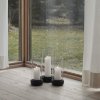 Namizni svečnik HURRICANE, 24 cm, črna, kamnita posoda, Stelton