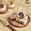 Servirni krožnik FROMAGE, 18 cm, rjava, les, Nicolas Vahé