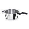 Tlačni lonec VITAQUICK, 3,5 l + 6,5 l + stekleni pokrov, set 3 kosov, Fissler
